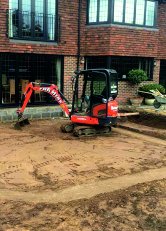 bch groundworks small digger 